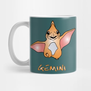 Orange Gemini Dinosaur Mug